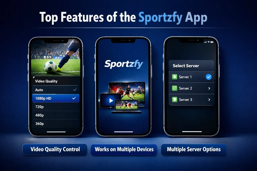 Features of Sportzfy TV